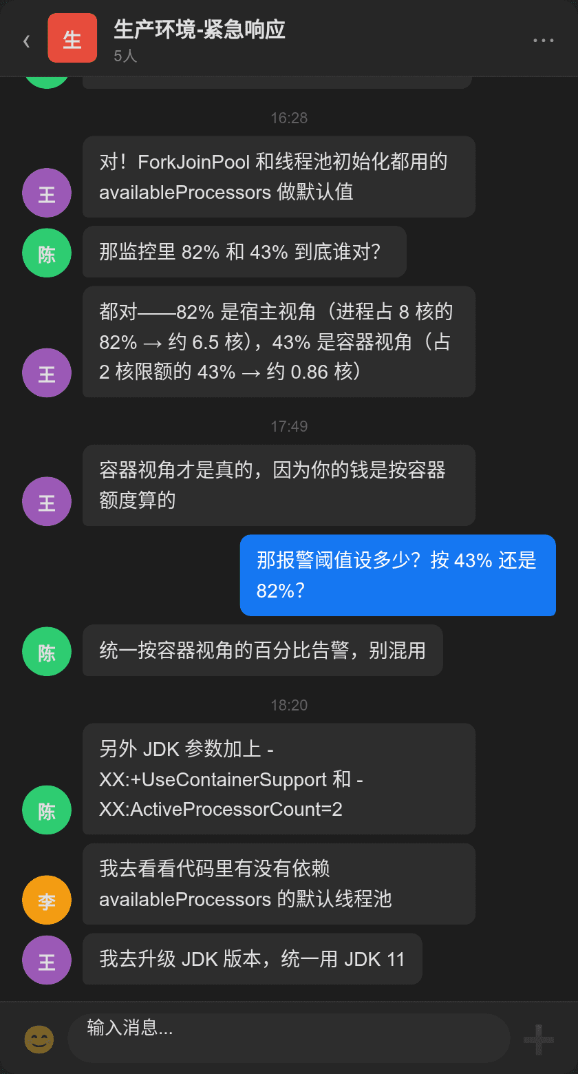 生产告警群讨论