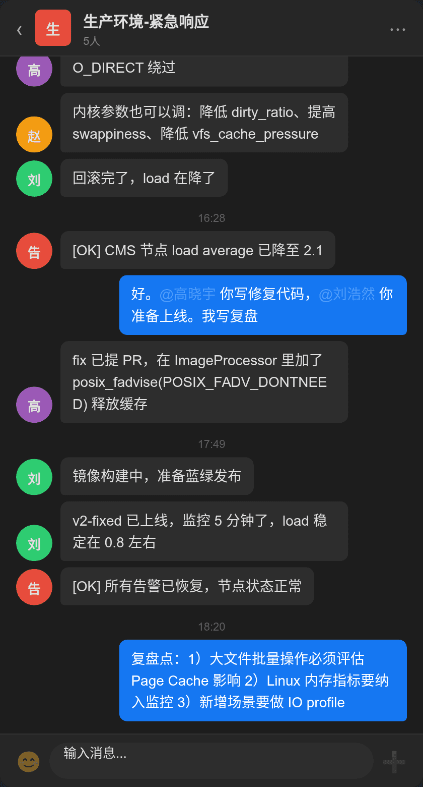 告警群讨论