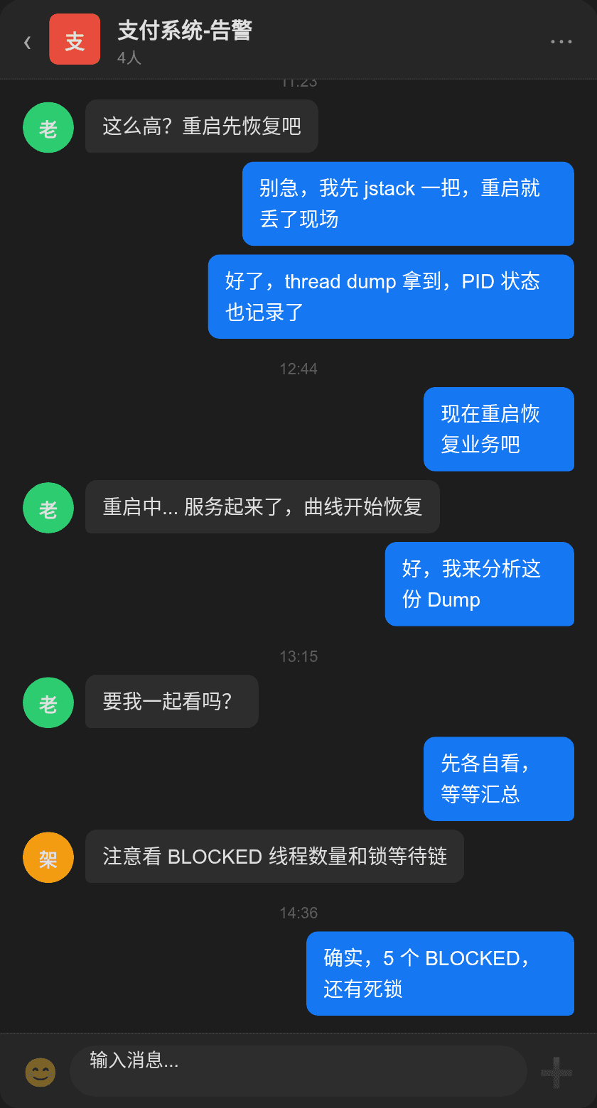 生产告警群消息