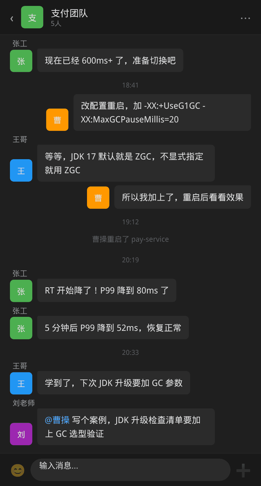 团队讨论 RT 波动