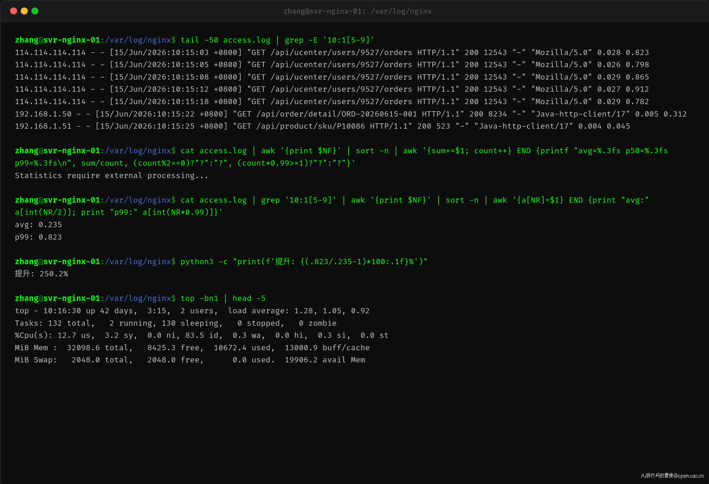 Nginx access log 格式解读