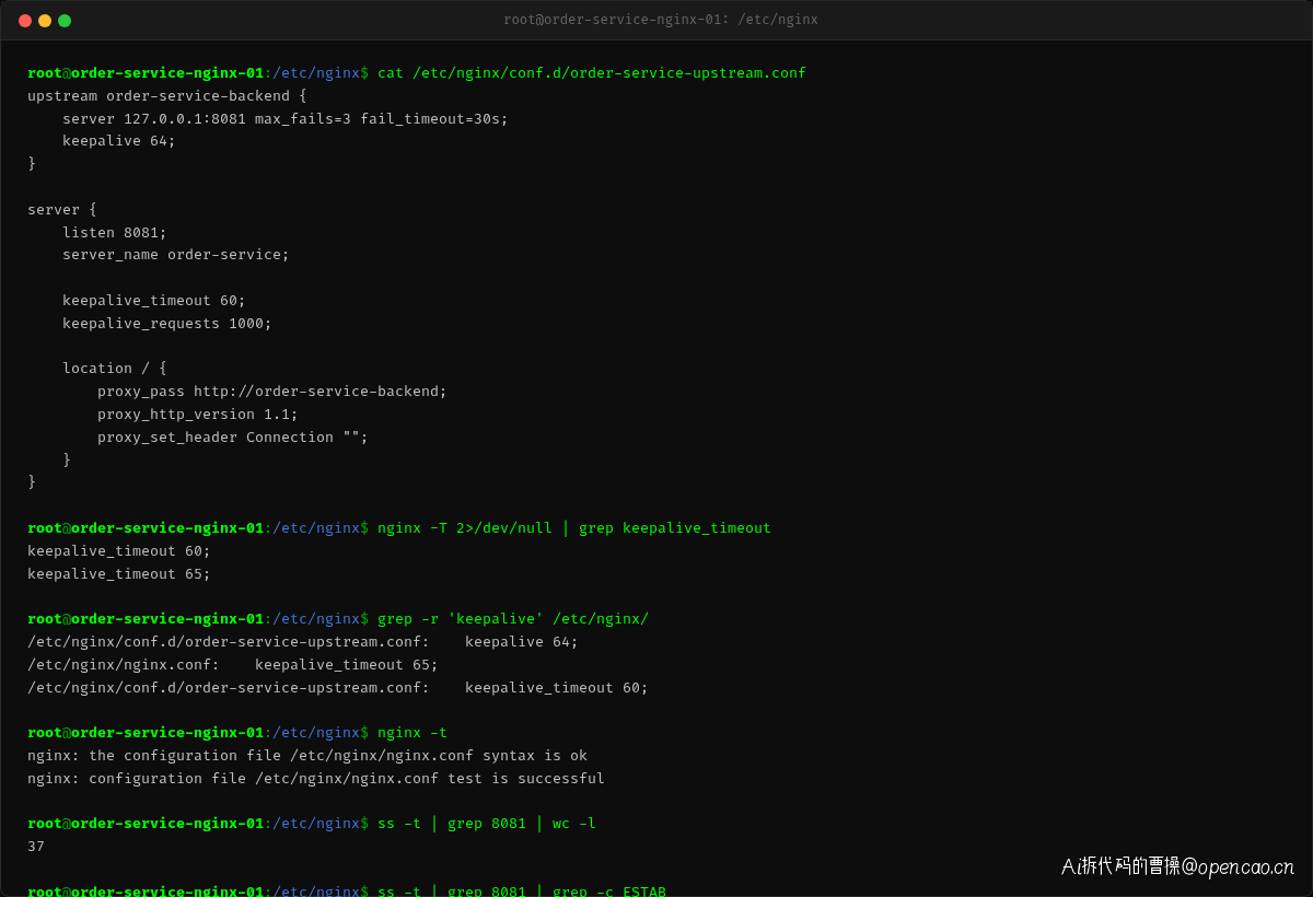 Nginx 配置检查