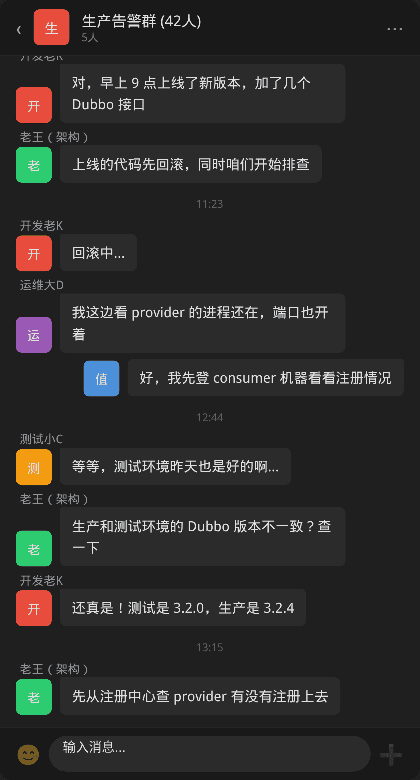 告警群响应