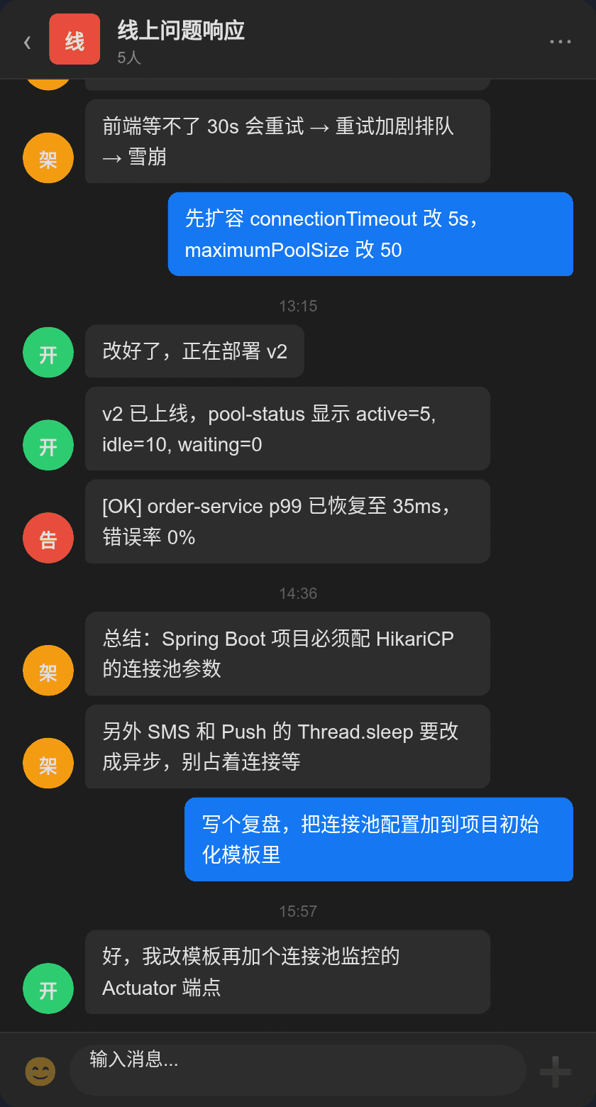 告警群讨论